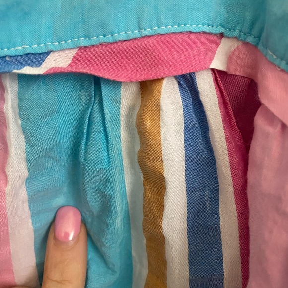 LEMLEM Gigi Sweepy belted printed cotton-blend midi dress XS - Picture 5 of 5